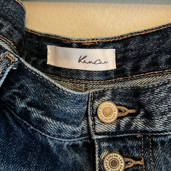 KanCan Blue Distressed Jean Shorts High-Waisted - Picture 2 of 9